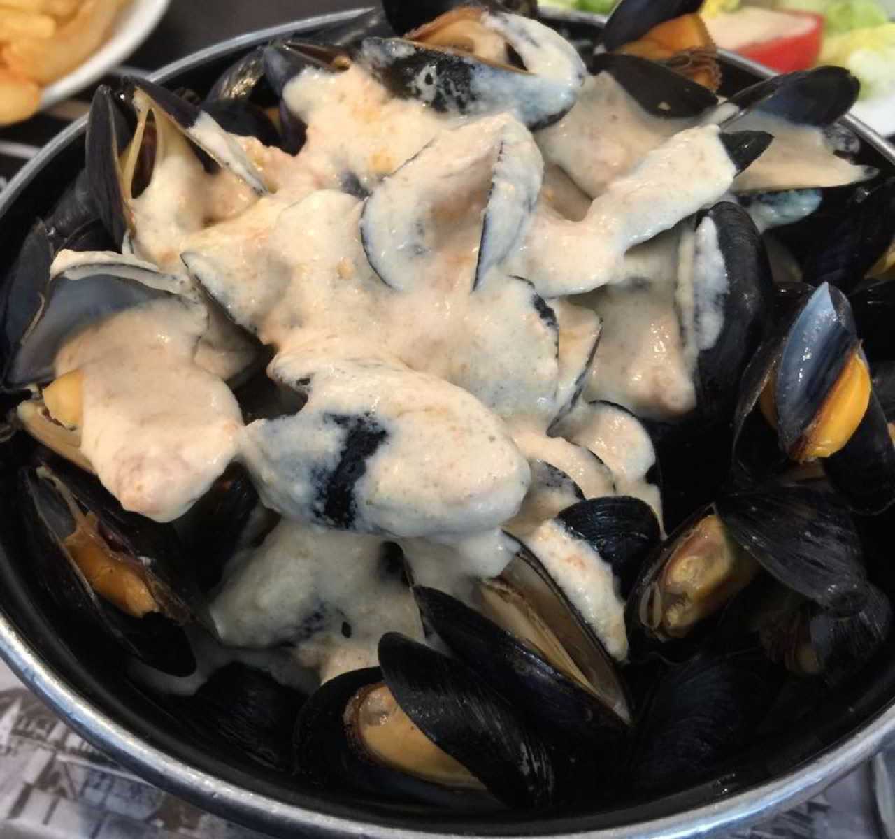 Recette Moules au maroilles