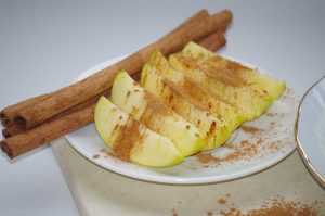 Recette pomme à la cannelle au micro-onde