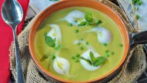 Recette Velouté de petits pois