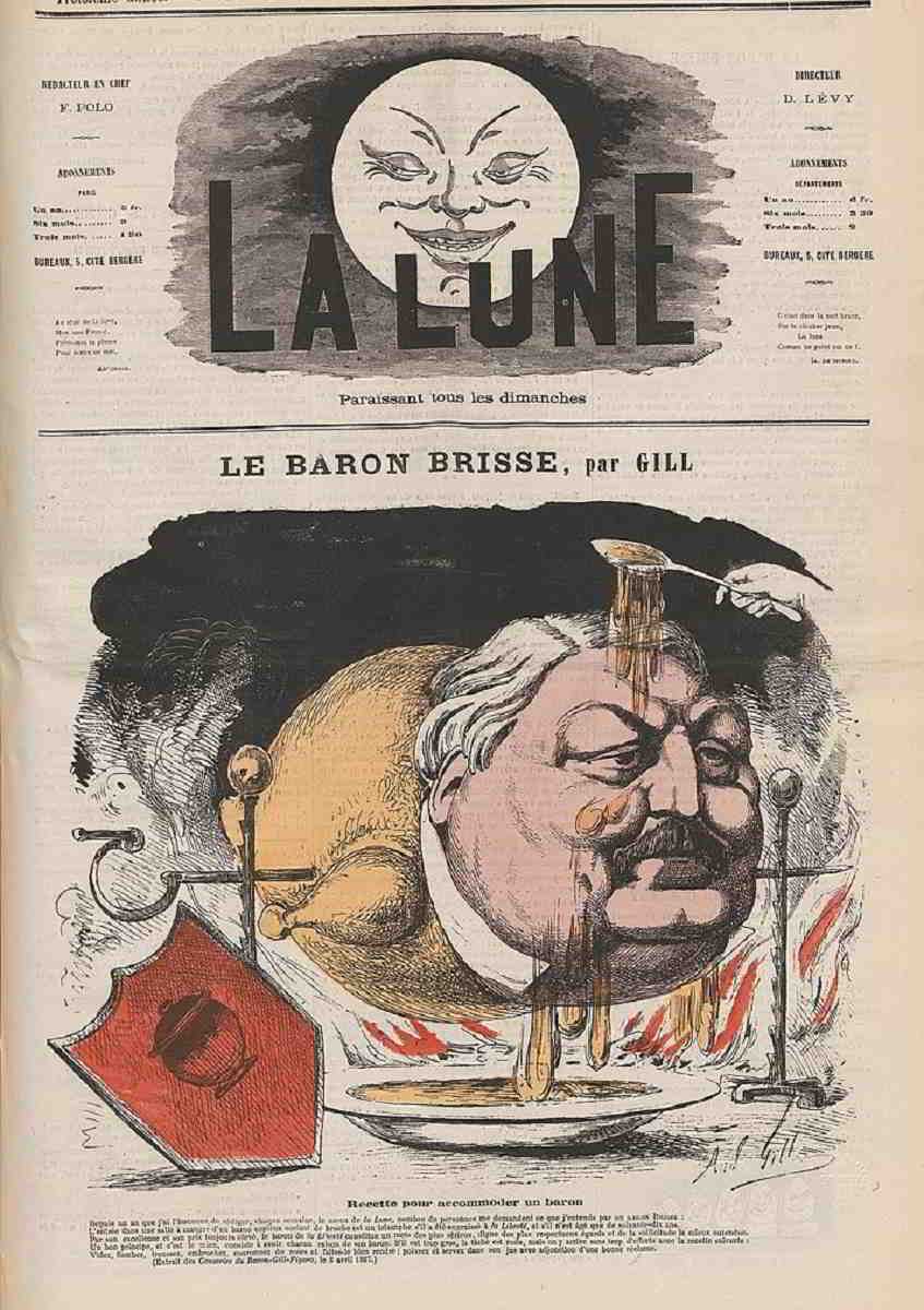 Caricature du Baron Brisse par André Gill