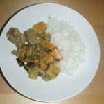 Recette Curry de porc à la mangue et aux poireaux