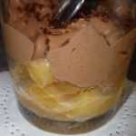 Recette Mousse au chocolat sur compotée de poires