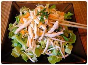 Recette Salade chinoise au poulet