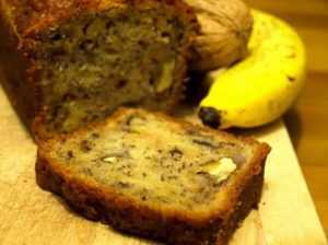 Recette Gâteau tendre à la banane et aux noix