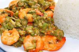 Recette Crevettes aux gombos