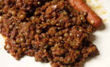 Recette Ragoût de lentilles en sauce et saucisses