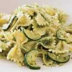 Recette Noeuds papillon aux courgettes