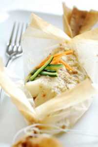 Recette Filets de sole en papillote