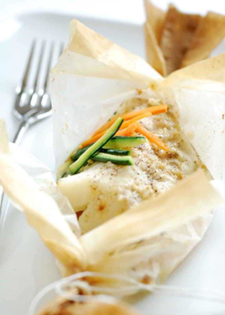 Recette Filets de sole en papillote