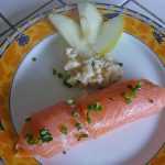 Recette Roulades de saumon au crabe