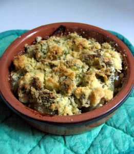 Recette Crumble aux échalotes grises