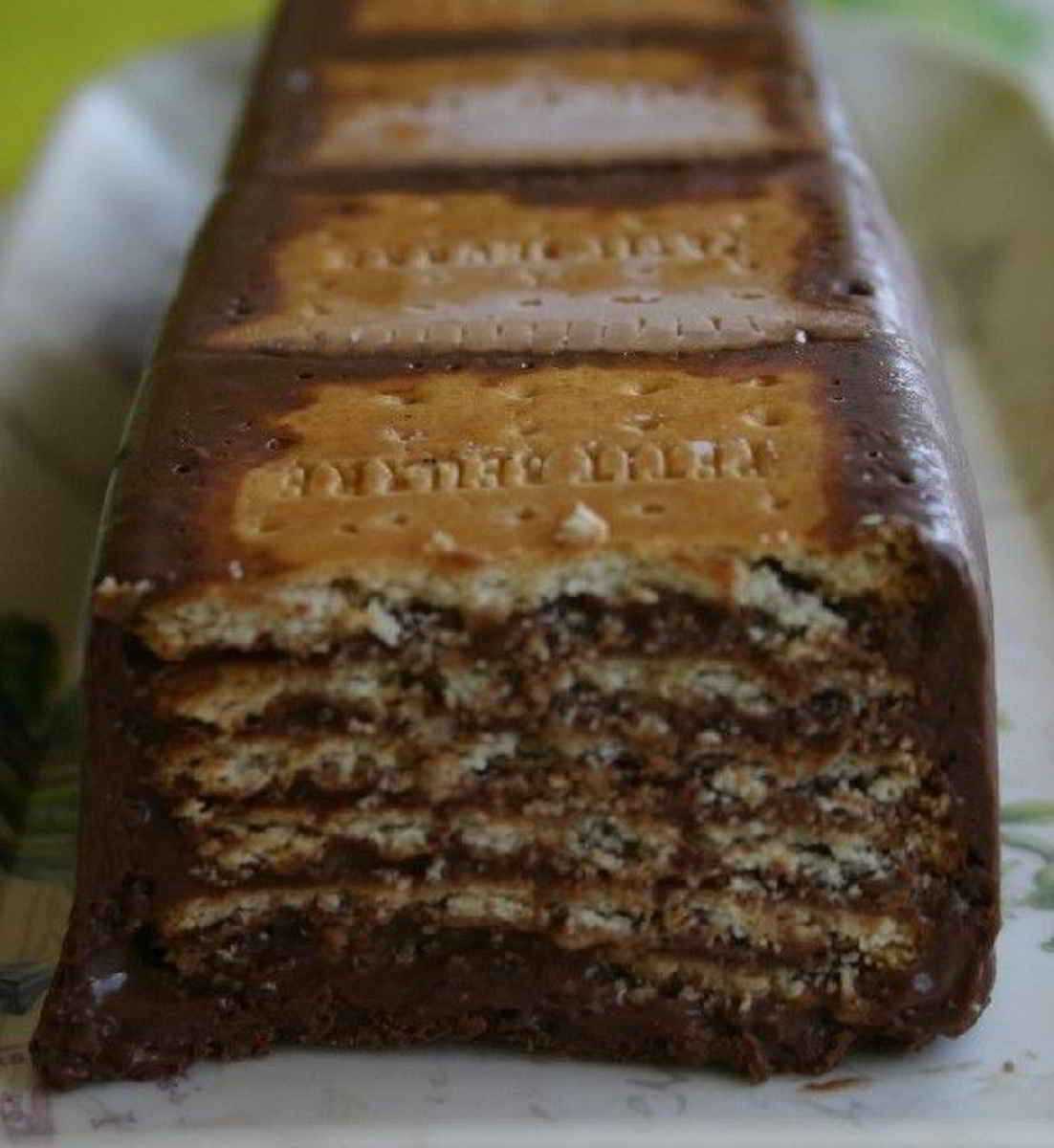 Recette Gâteau aux petits-beurres et chocolat sans cuisson