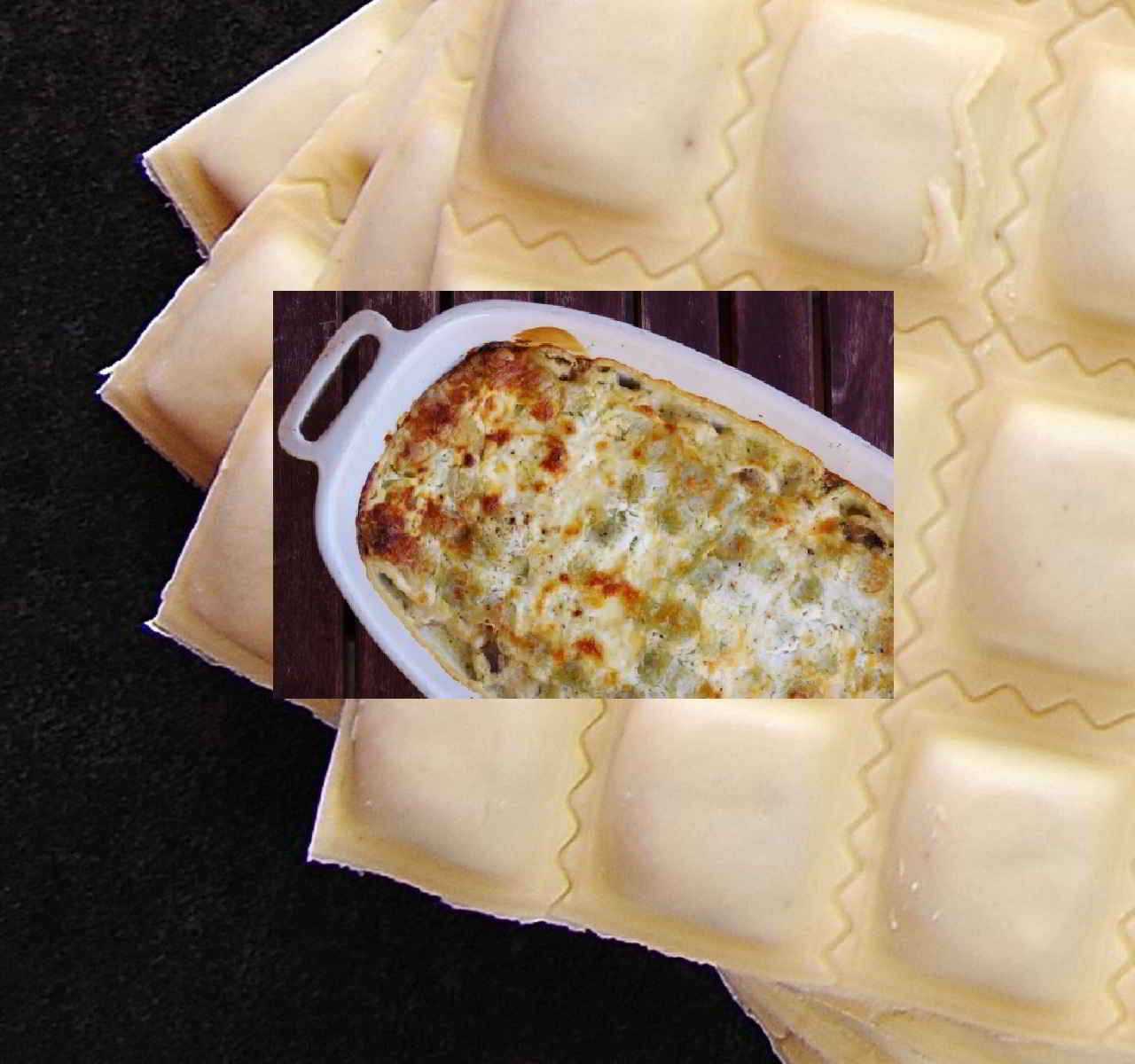 Gratin de ravioles au saumon frais