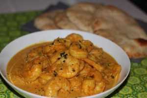 Recette Crevettes curry et coco