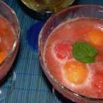 Recette Soupe de melon et pastèque glacée