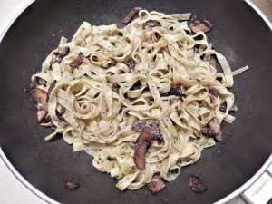 Recette Tagliatelles aux champignons