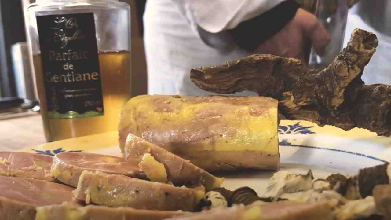 Recette Foie Gras au parfait de gentiane du Cézallier