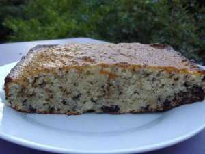 Gâteau au yaourt à l'amande et éclats de chocolat