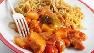 Recette Nouilles chinoises Poulet curry et ananas