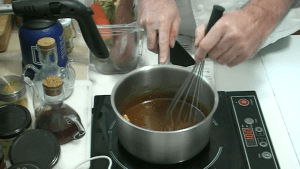 Recette Sauce caramel au beurre salé et pralin