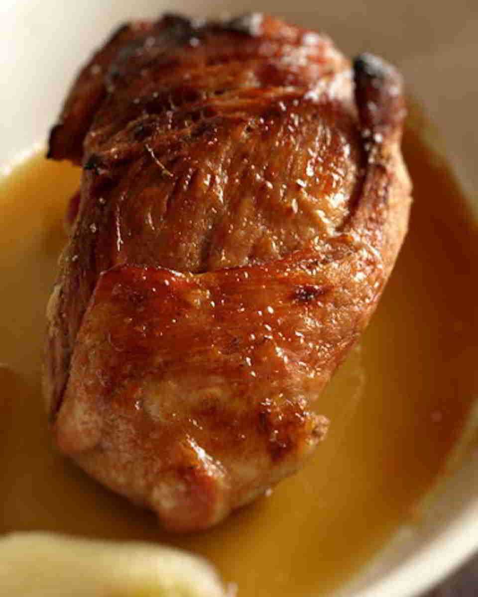 Palette de porc au citron de menton au four