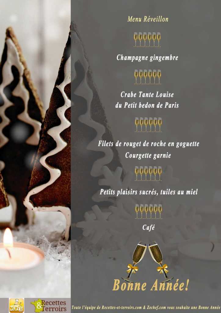Bonne Année - Menu du Réveillon 2022 - Recettes et Terroirs