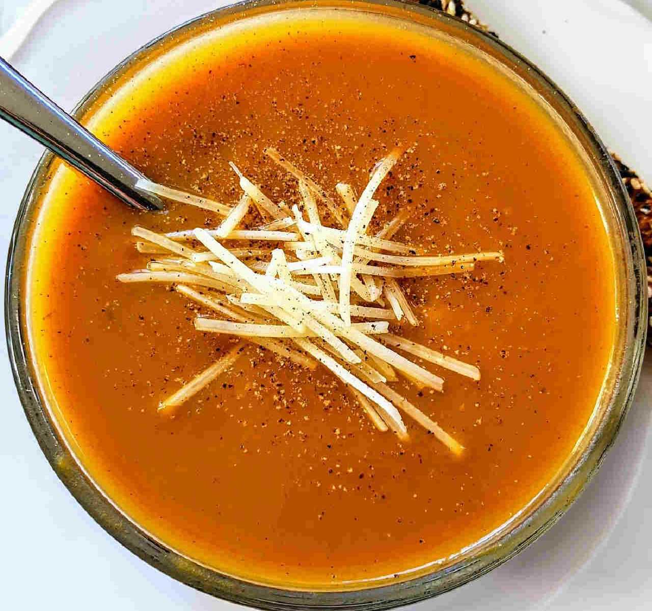 Recette soupe de courge butternut aux épices