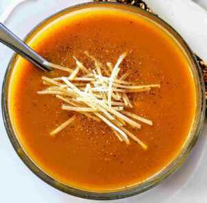 Recette soupe de courge butternut aux épices