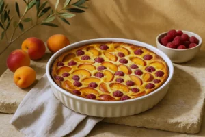 Recette flan aux fruits d'été